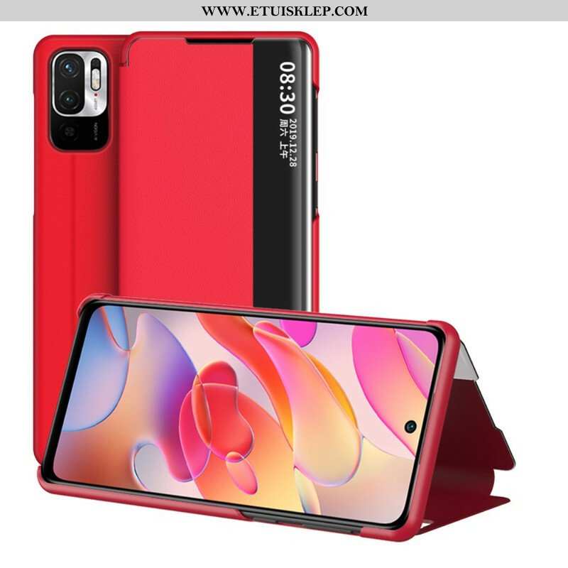 Etui Na Telefon do Xiaomi Redmi Note 10 5G Teksturowany Efekt Skóry